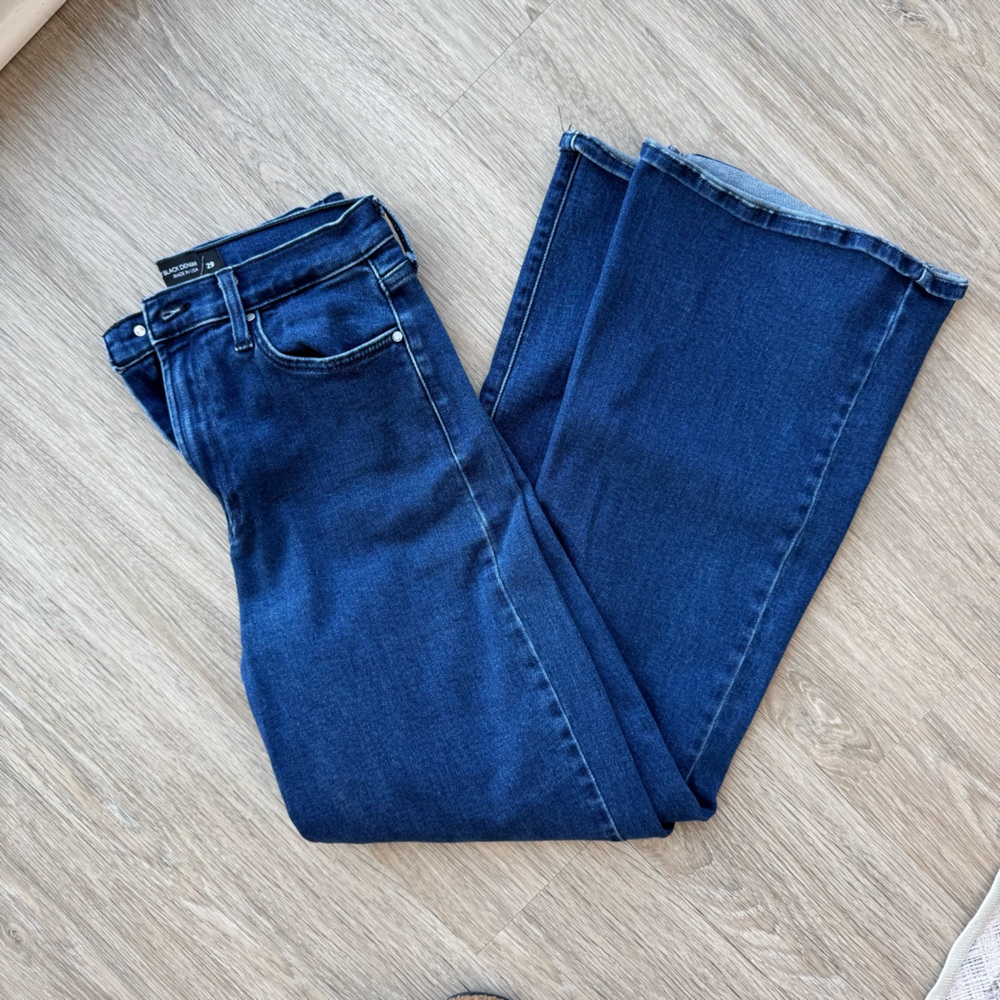 Just black denim flare jeans - Picture 2 of 6